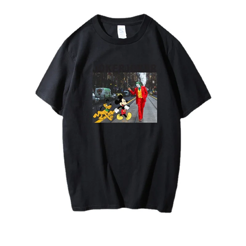 

Disney 2021 Mickey Mouse T-shirt short sleeve cute Harajuku loose couple cartoon printed T-shirt miraculous ladybug