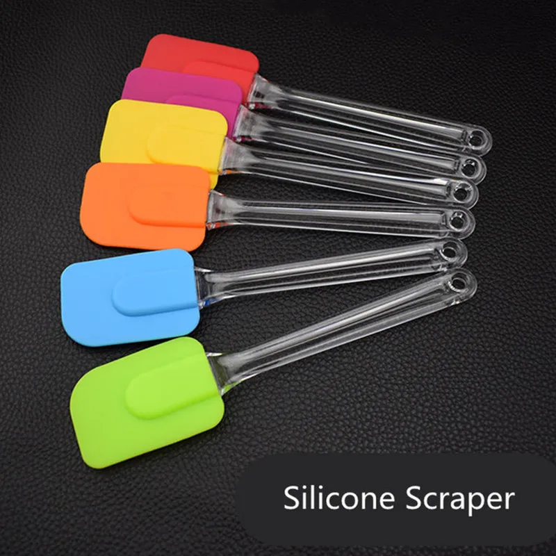 Разноцветный пищевой антипригарный силиконовый шпатель для приготовления масла