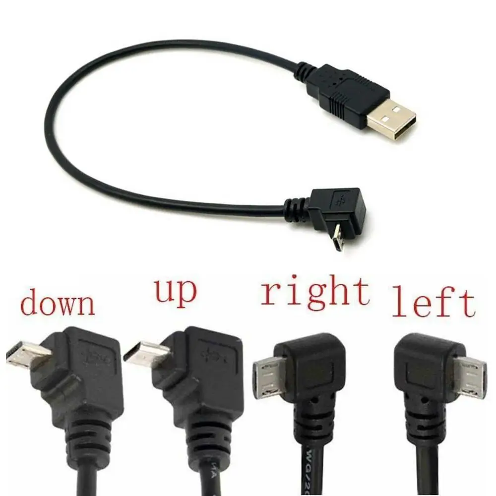 Удлинительный разъем Micro USB 2 0 5Pin папа мама M F адаптер длинный штекер 90 градусов