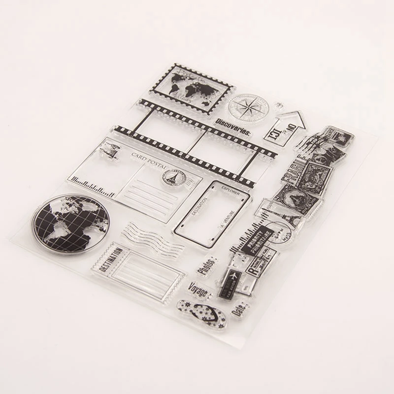 1 прозрачный штамп T9023 Diy ручной альбом для скрапбукинга открыток путешествий 14x18