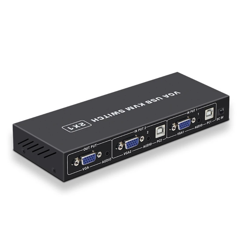 

USB KVM-переключатель, селектор 2 в 1, компьютерный переключатель, селектор-адаптер для быстрого сканера, легкое подключение
