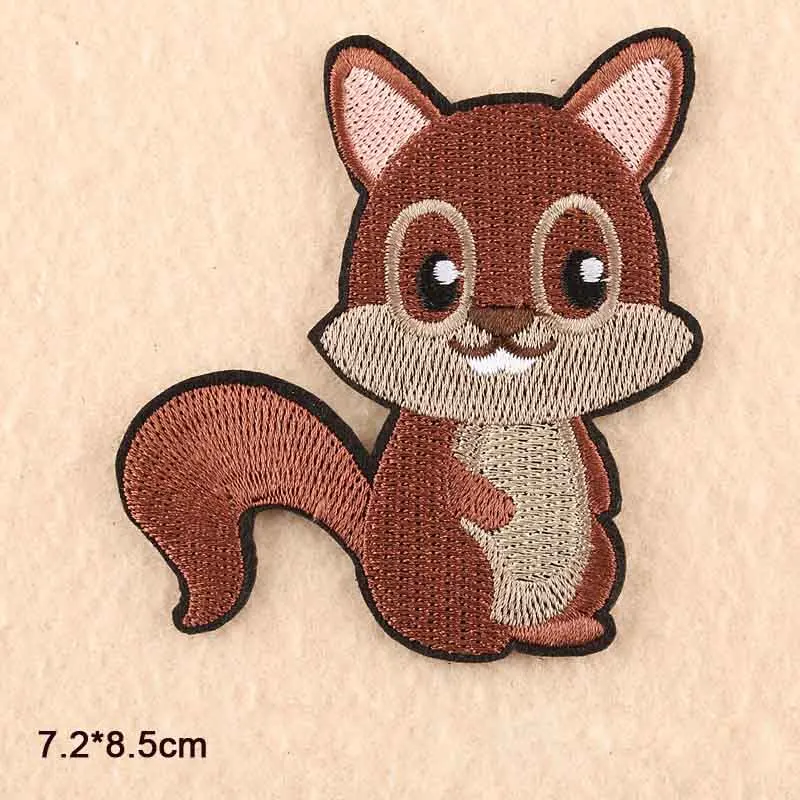 Симпатичная вышитая тканевая нашивка с надписью две белки для девочек и