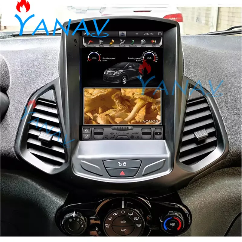 

Android 10,4 дюймов IPS вертикальный экран автомобильный GPS мультимедийный музыкальный навигационный плеер для-ford-ecosport 2018 Bluetooth радио плеер