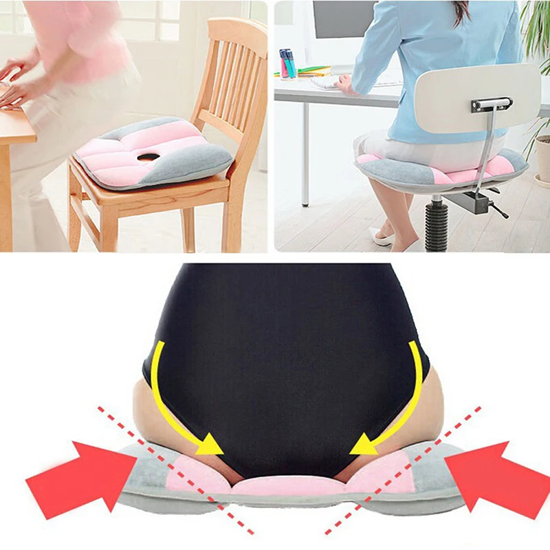 Подушка для массажного сиденья анти геморрой Coccyx Hip Push Up Yoga ортопедическая