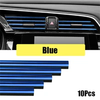 10pcs 20cm universal car air conditioner outlet decorative u shape moulding trim strips decoration stripes cover accessories