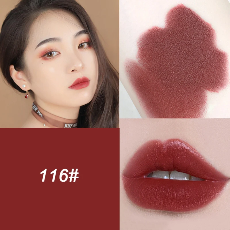 1 шт. водостойкая матовая губная помада в золотистом стиле |