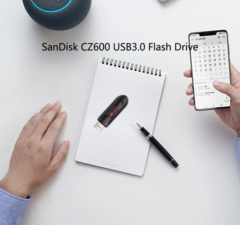 SanDisk USB флеш-накопитель 64 ГБ 128 ГБ 256 ГБ флеш-накопитель USB3.0 выдвижной флеш-накопитель USB флешка для ноутбука