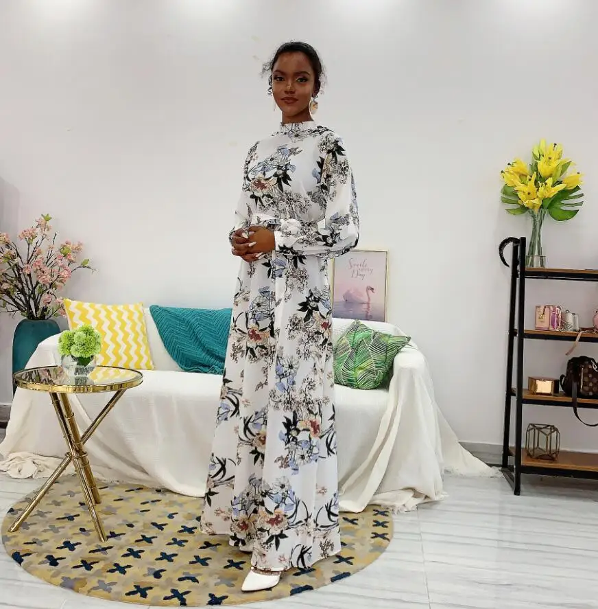 

Print Dubai Abaya Turkey Muslim Dress Kaftan Islam African Dresses Abayas for Women Robe De Moda Musulman Vestidos a1464
