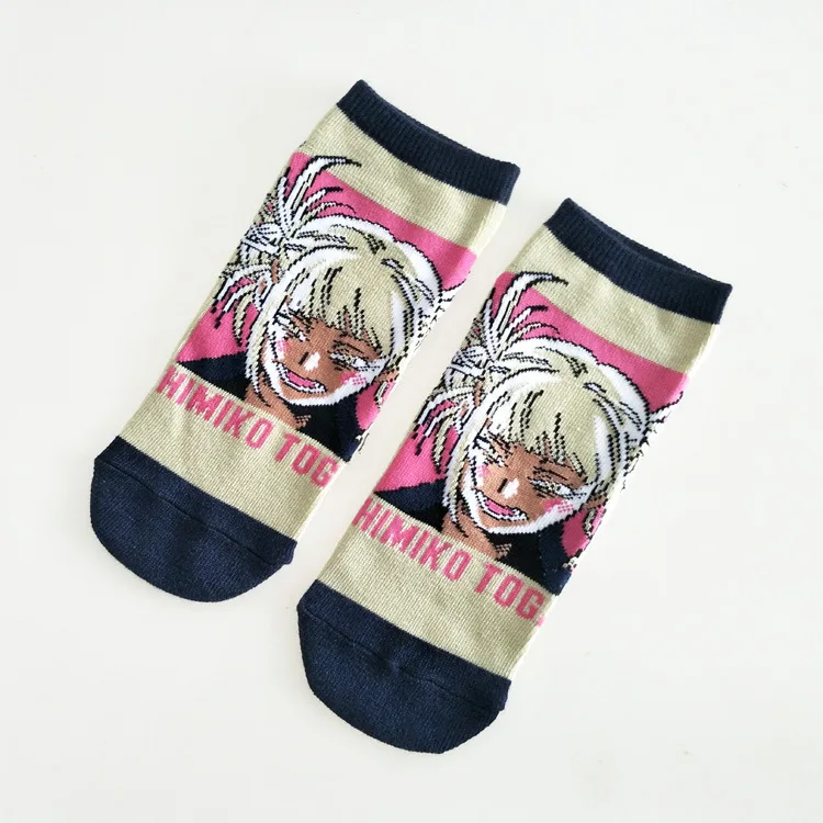 Inuyasha/женские носки с героями мультфильмов; забавные короткие носки из хлопка; милые удобные уличные носки Kawaii; модная повседневная одежда; Skarpetki