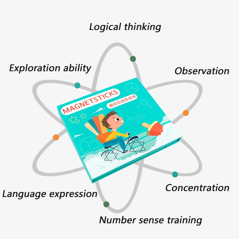 Деревянные магнитные палочки Обучающие игрушки пазлы детская доска Дошкольное