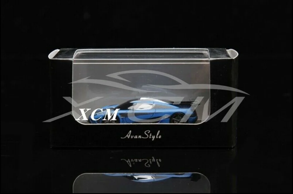 Полимерная модель автомобиля FrontiArt One:1 Avan Style 1:87 (матовый синий) + маленький