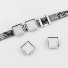 10 шт., квадратная пустая Подставка для ювелирных изделий, 10 х2 мм