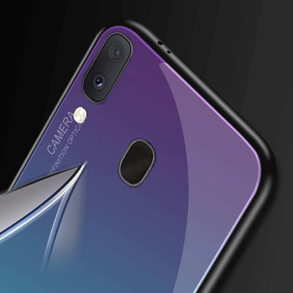 3D цветной чехол из закаленного стекла для samsung A20e защитный чехол для samsung Galaxy A20e A20 e A202 A 20 A205 мягкие чехлы из ТПУ