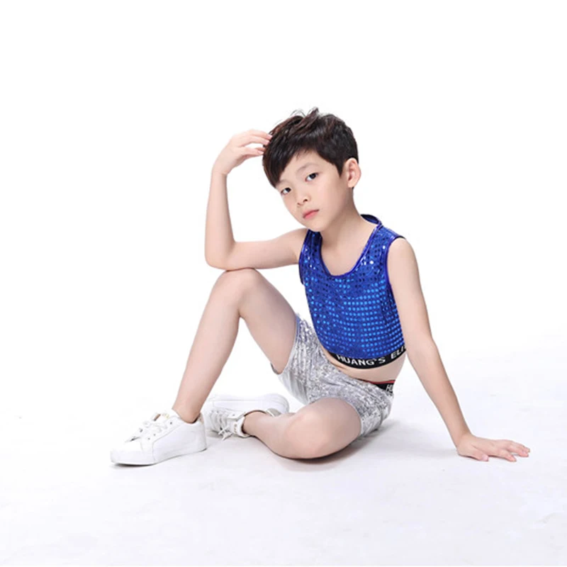 Детская танцевальная одежда с блестками для выступлений современный