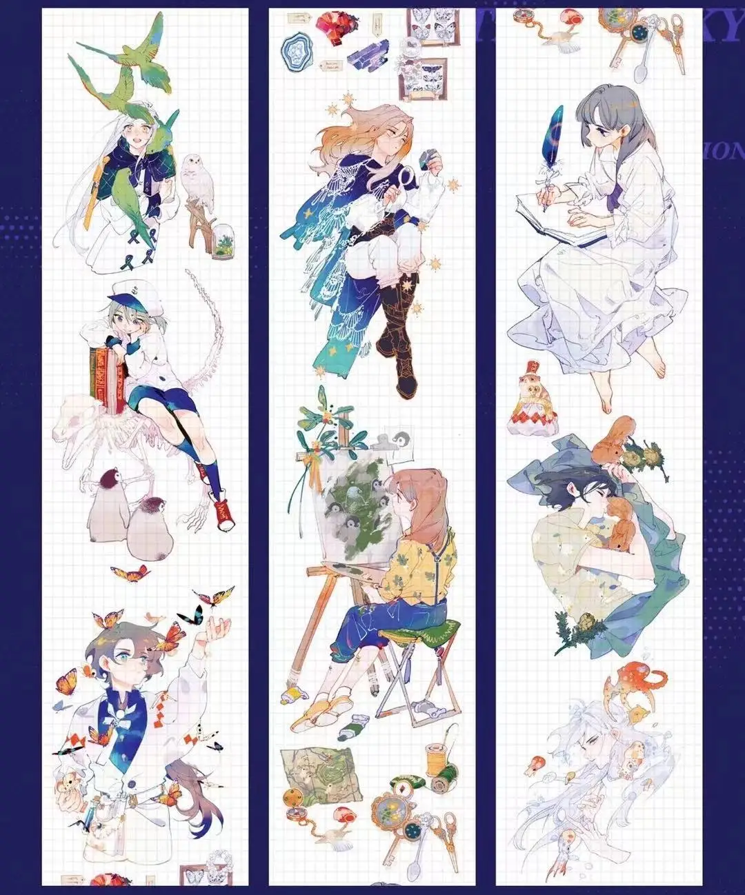 

Fairy Aninimal Girl Washi Tape for Card Making Bullet Journal DIY Scrapbooking Decorative Sticker