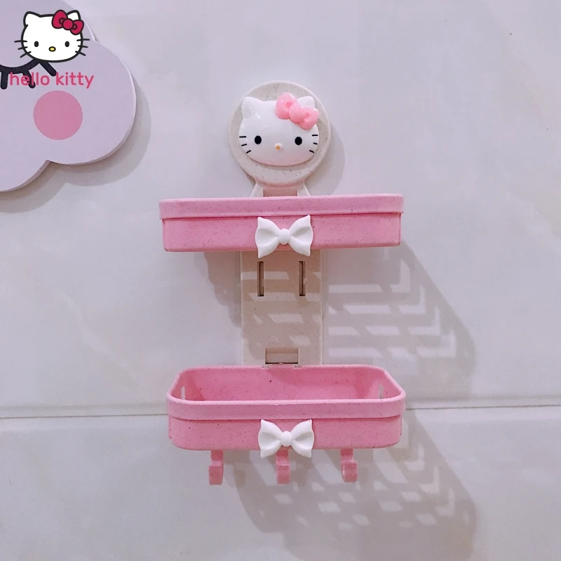

Милый креативный настенный держатель для мыла Hello Kitty без перфорации