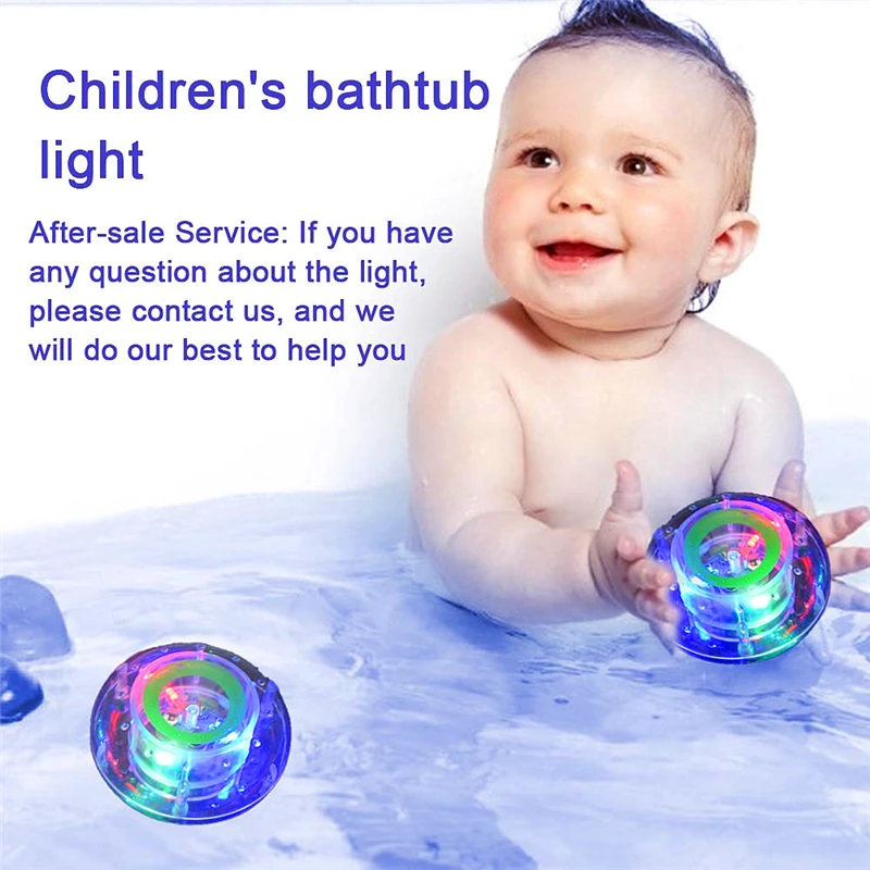 

2020 New Children Bathtub Light Floating Light Bath Light Waterproof Colorful LED Light Baby Toy Suitable For Boys And Girls