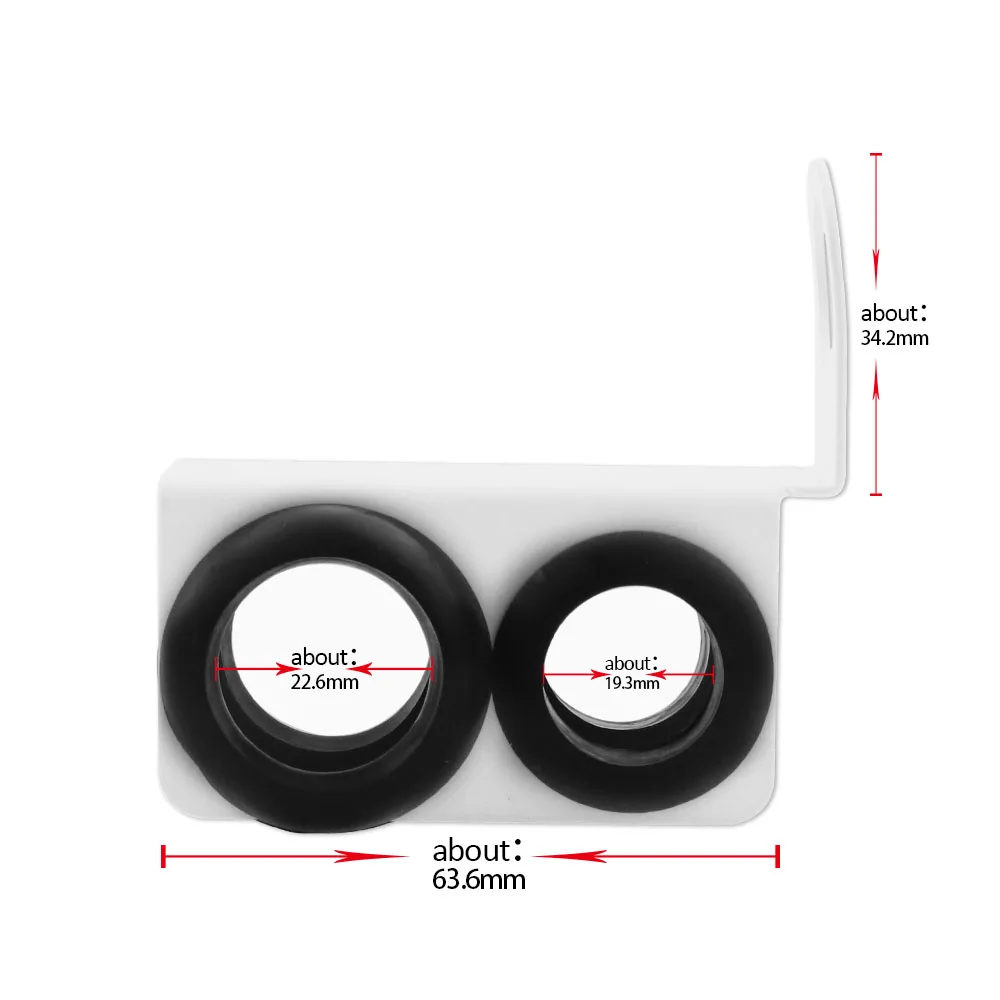 Metal&ampSilicone Hookah Shisha Hose Holder Accessories Max Dia.23mm Min Dia.19mm. Can Hold 2 Prevent wear |