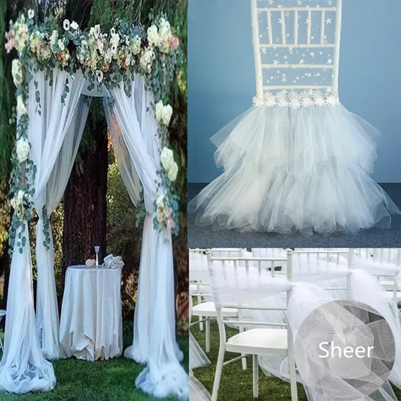 Дешево! 72 см x 10 м тюль рулон Кристалл органза ткань Сделай Сам свадебное