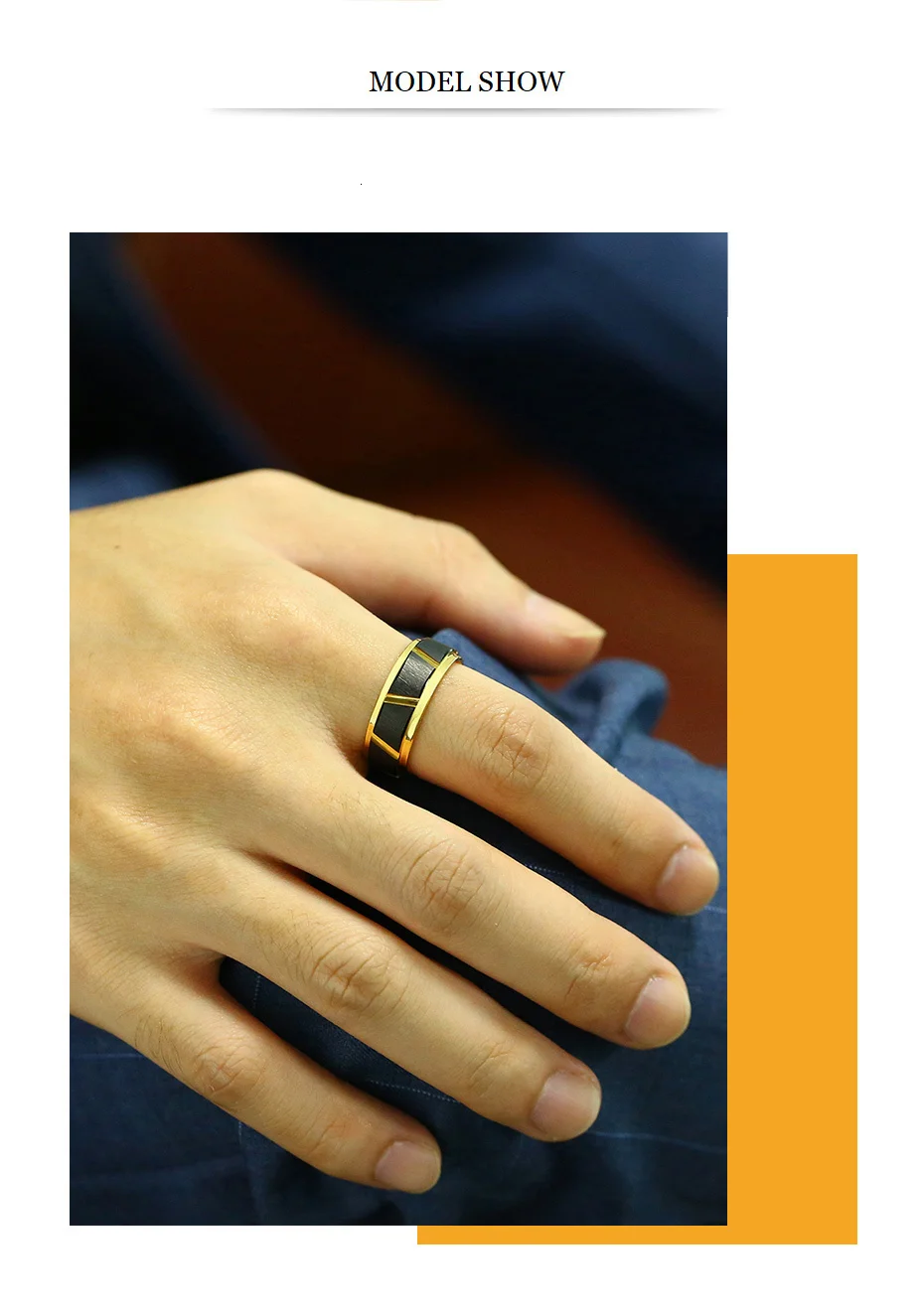 Vnox Cool Trimming Designed Rings for Men Gold and Black Tone 8MM Tungsten Carbide Wedding Bands Anel Accessory