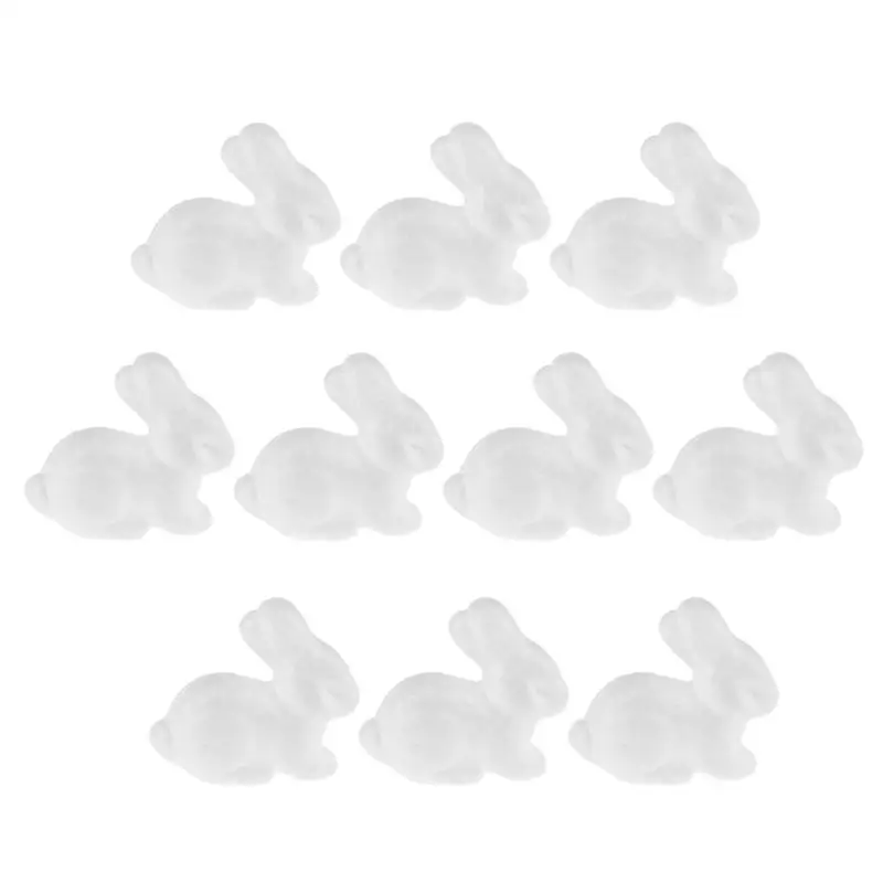 10 шт пенополистирол игрушка в Форма с нашивкой виде кролика без украшений