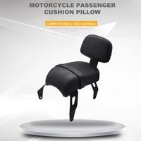 motorcycle passenger black rear seat pad pillow sissy bar backrest foot peg for indian bobbermotorcycle accessories