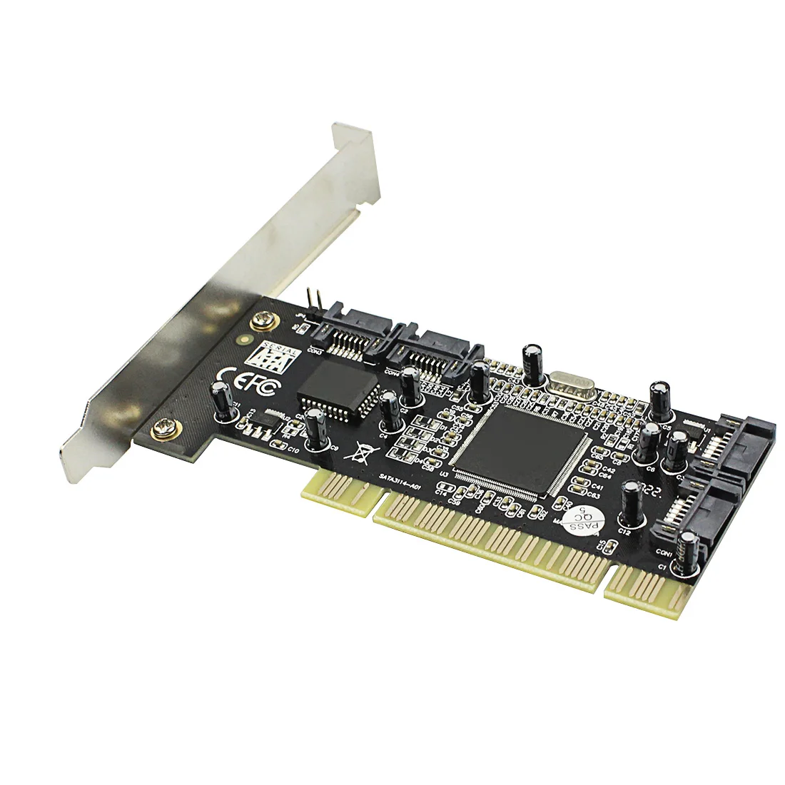 Плата расширения PCI для чипсета Sil 3114 4 порта SATA 1 5 Гбит/с|Платы расширения| |