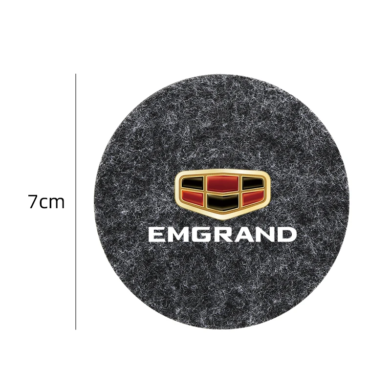 Round Felt Coaster for geely emgrand ec7 7 ec8 Protector Pad Heat Resistant Cup Mat Drink Placemat Car Accessories | Автомобили и