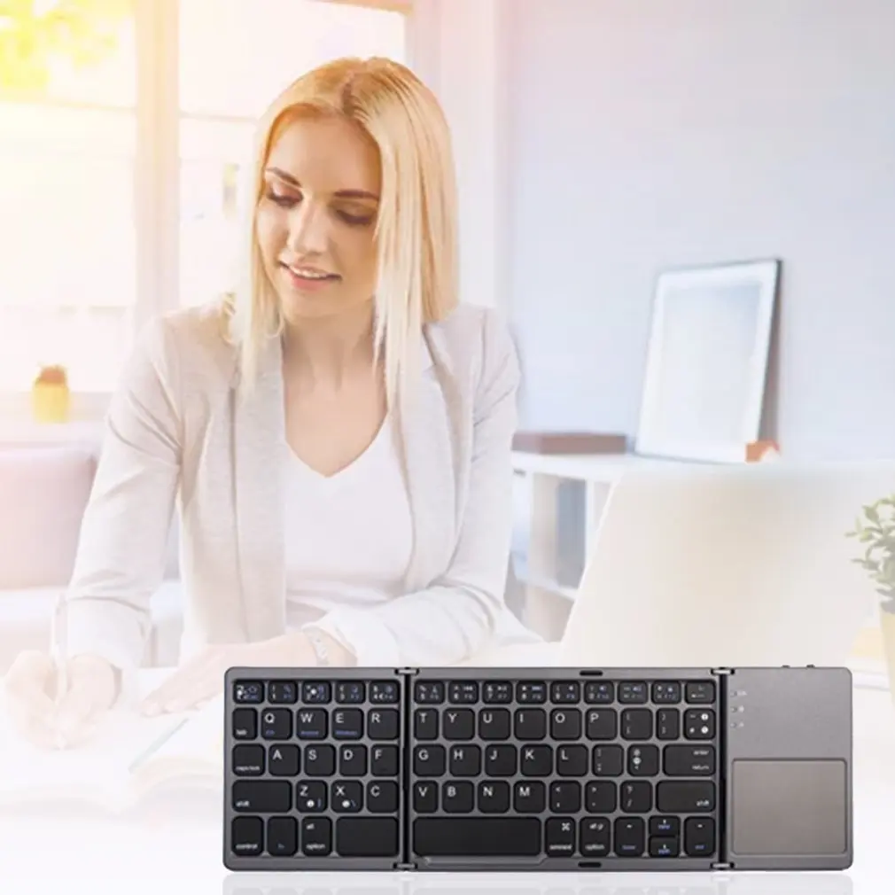 Складная мини клавиатура B033 Bluetooth 3 0 складная беспроводная три системы для