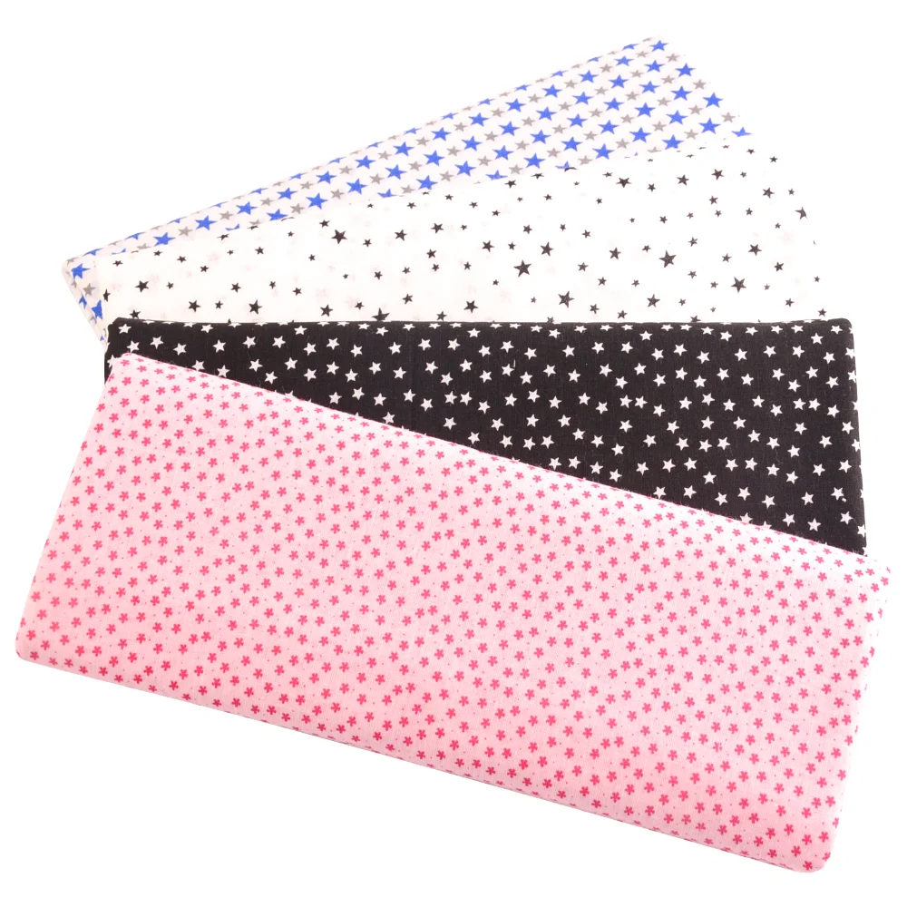 Teramila Лоскутные украшения из хлопчатобумажной ткани Милая белая звезда для шитья