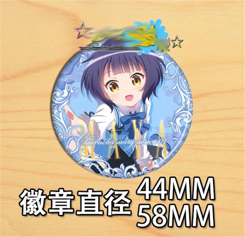 6PCS Japan Anime Is the Order a Rabbit ? Pins Cosplay Badge Brooch Cartoon Collectible Pin Backpack Bags Collection Accessories | Украшения