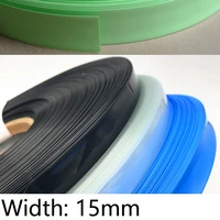 width 15mm pvc heat shrink tube dia 9mm lithium battery insulated film wrap protection case pack wire cable sleeve
