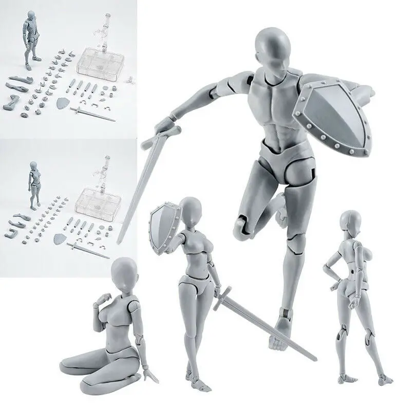 Фигурки для художников фигурки модель человеческий манекен набор мужчин и