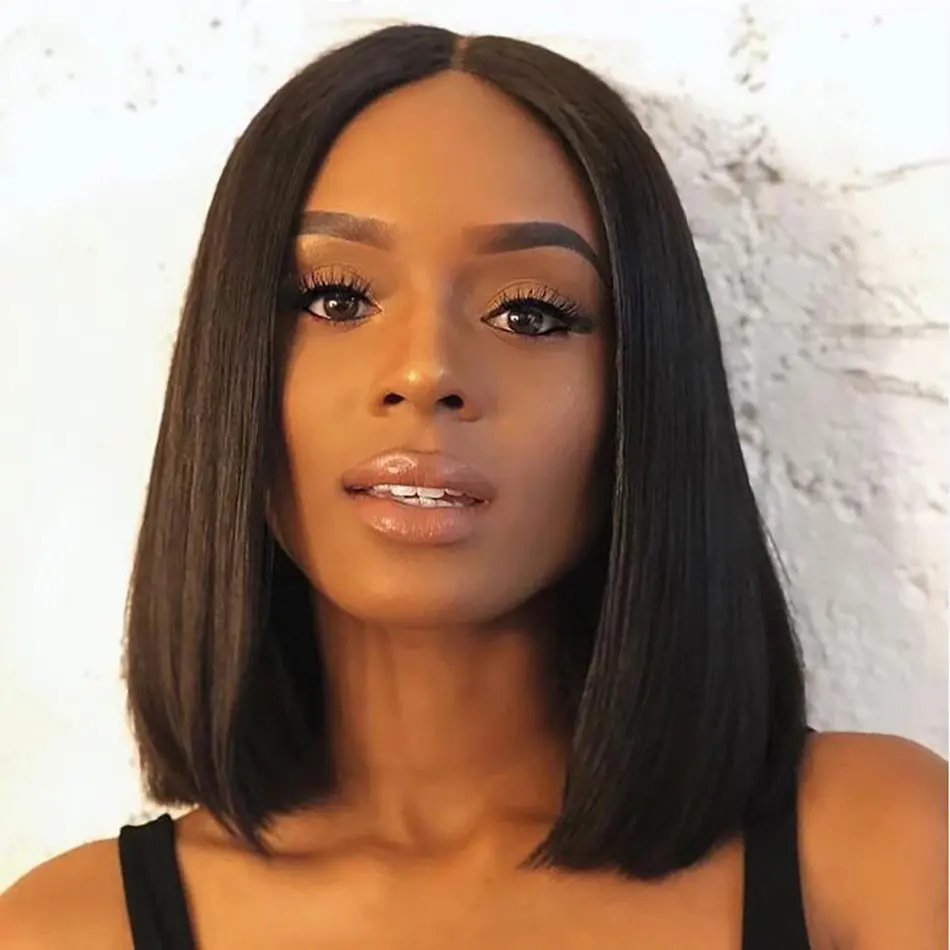 Straight Lace Front Human Hair Wigs For Women 13x4 4x4 Lace Front Wig Short Bob Wigs Pre Pluck With Baby Hair Glueless Wig Remy