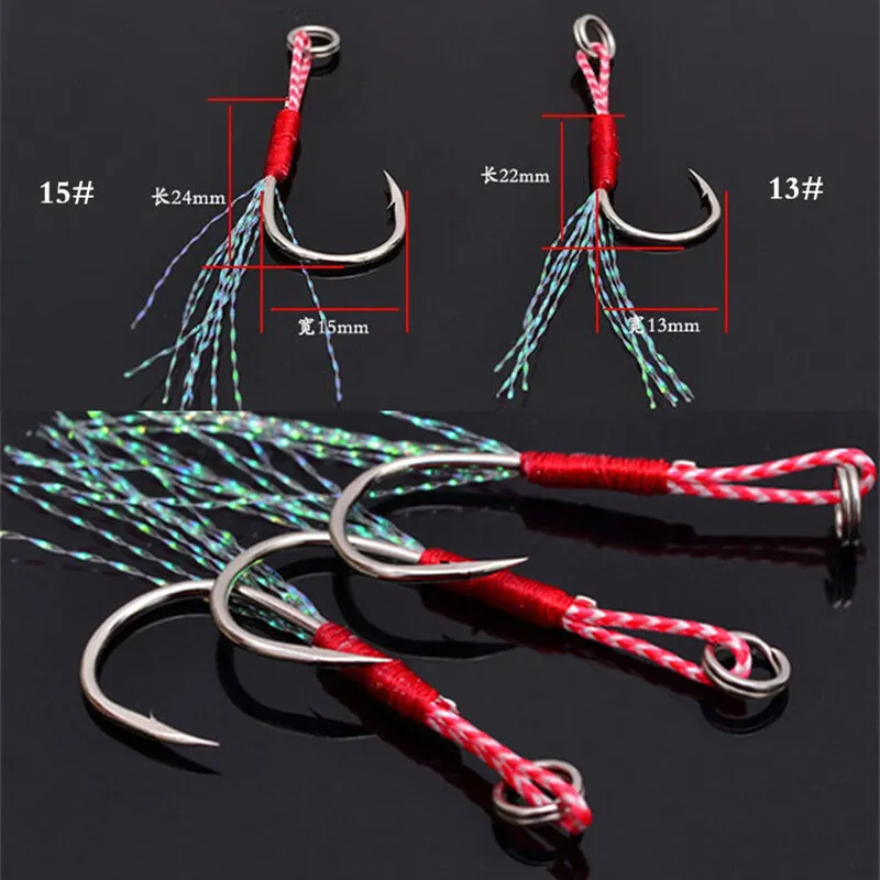 

20pcs/ Lot octopus Fishing Hooks High Carbon Chmical Sharpen Barbed Circle Hook Tackle Set Feather Fishhooks 10-20#