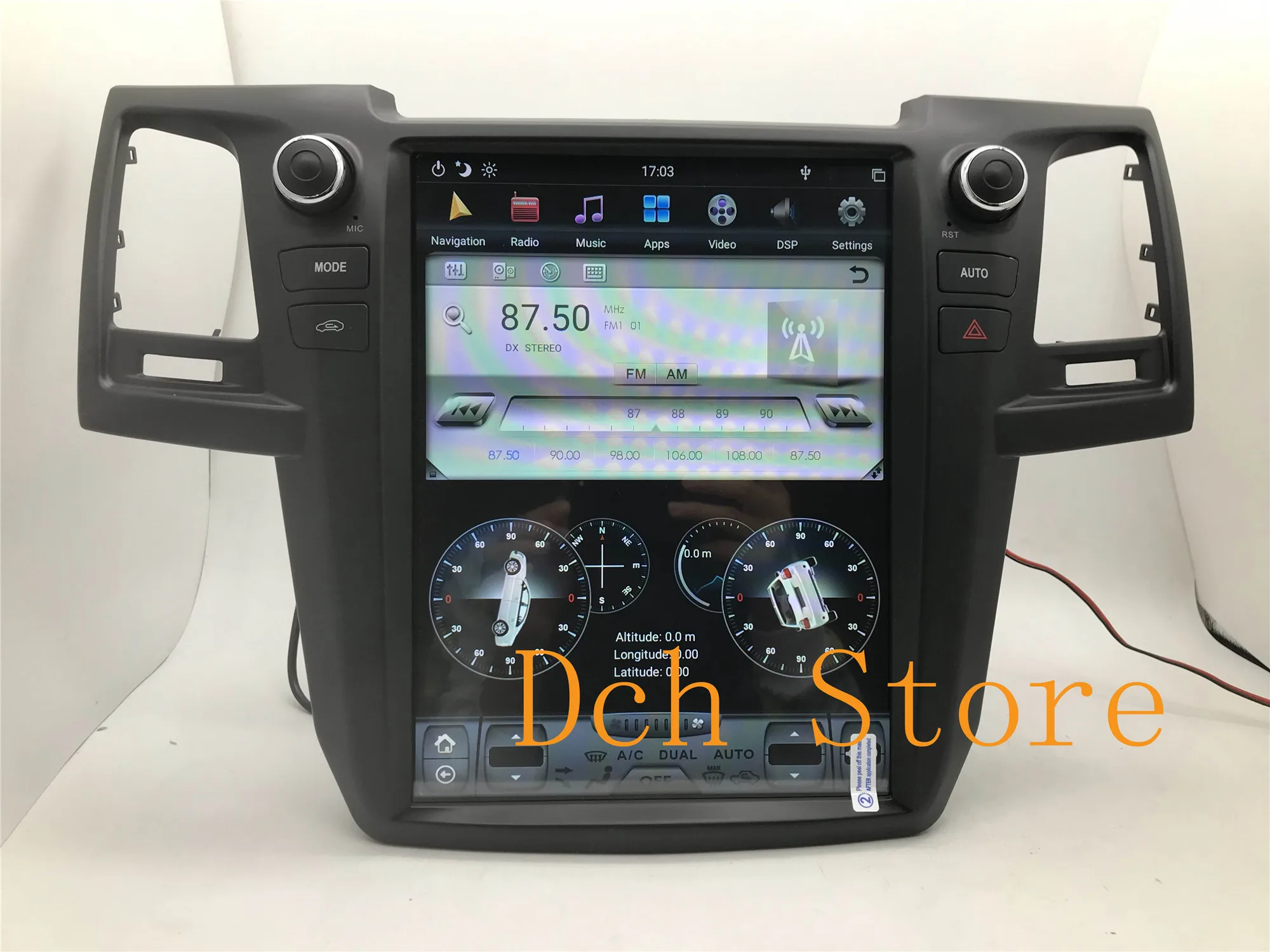 Вертикальный автомобильный DVD плеер tesla style 12 1 дюйма Android 9 0 GPS навигация