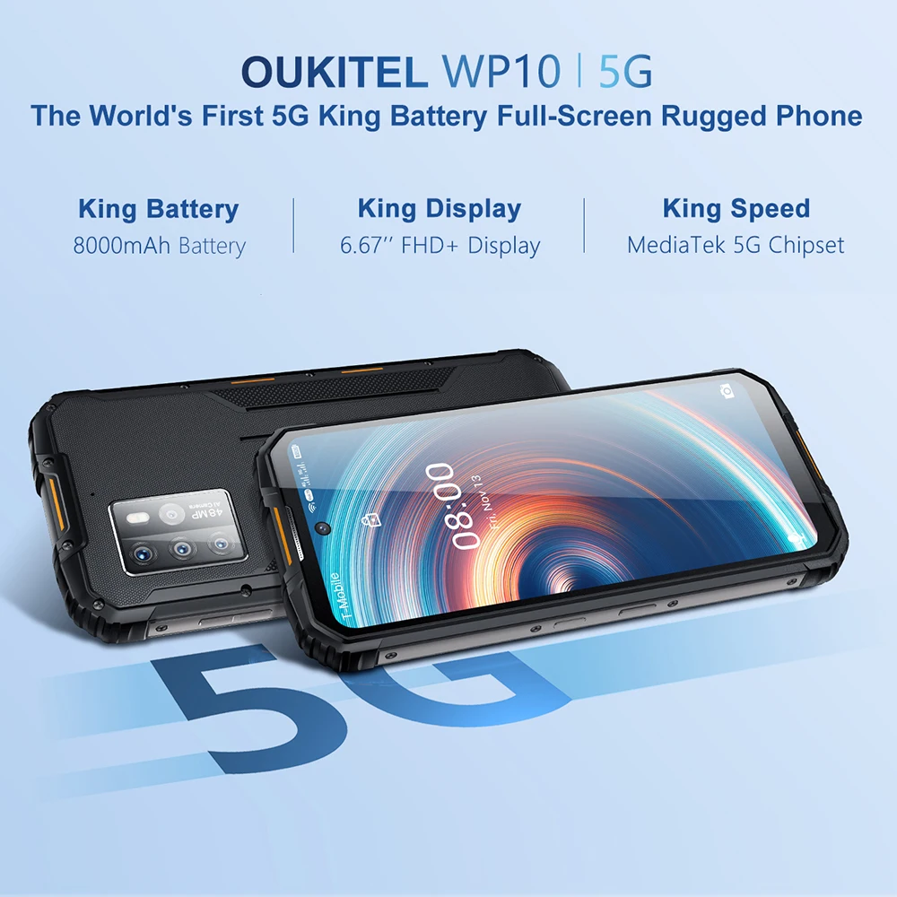OUKITEL WP10 смартфон экран 6 67 дюйма 8 ГБ + 8000 | Мобильные телефоны и аксессуары
