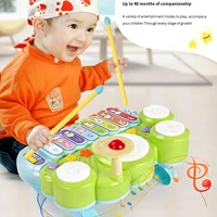 various modes educational xylophone multifunctional musical piano high sensitivity xylophone drum set toy kit for home baby