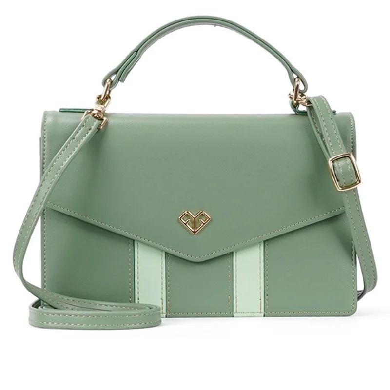

Fashion Women's Bag 2021 New Small Flap Metal Hasp Handbags Ladies Solid Color Top Shoulder Bags Female PU Mini Crossbody Bag