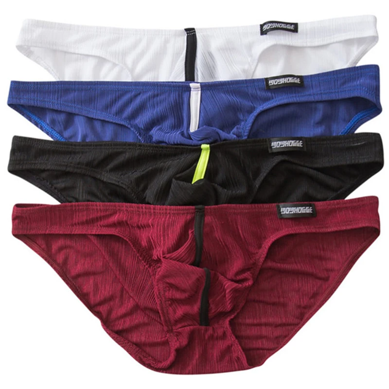 4 шт./лот Для мужчин нижнее белье трусы пикантная обувь с леопардовым узором