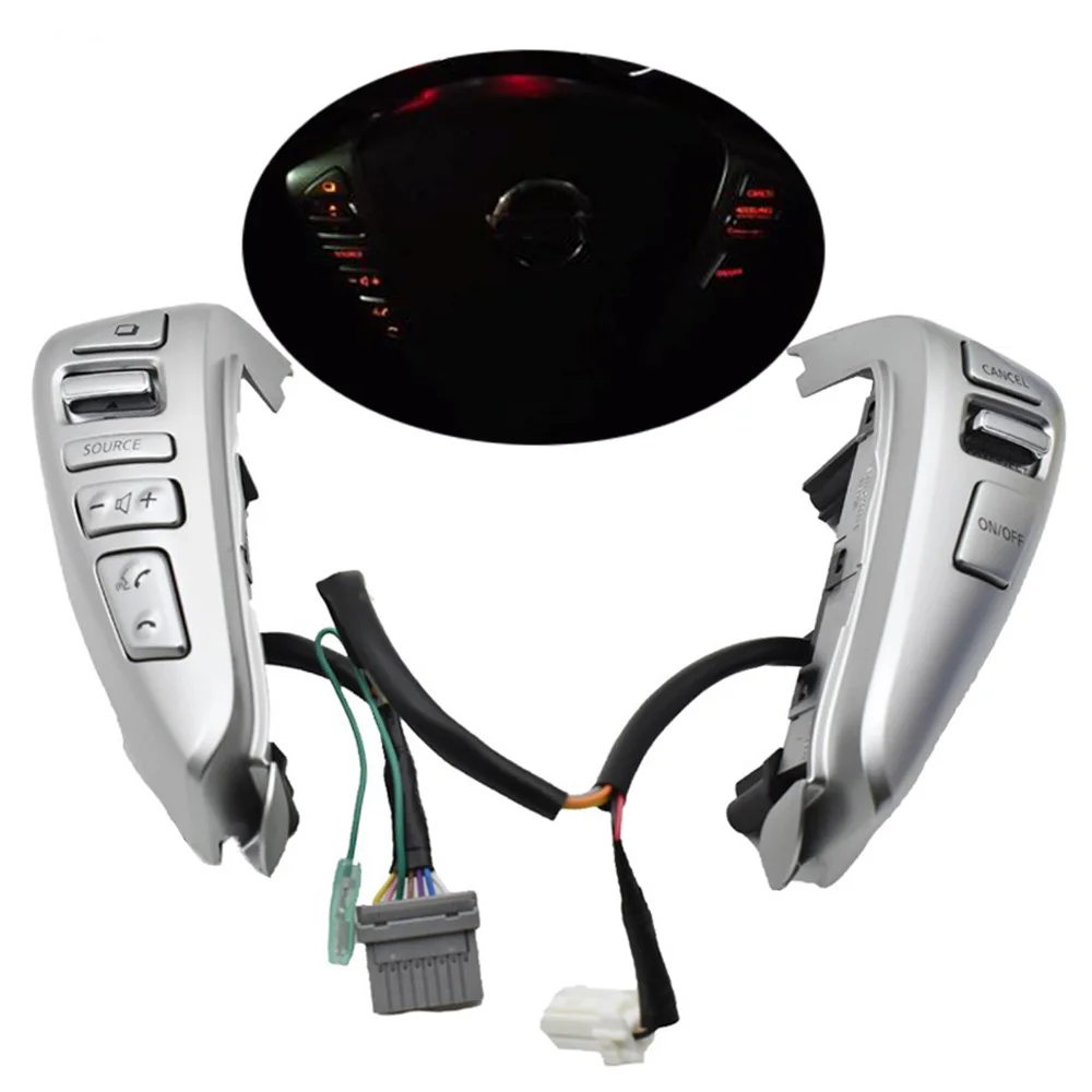 

High quality Steering Wheel Cruise Control Bluetooth Switches For NISSAN TIIDA SENTRA SUNNY Livina ALMERA Car styling