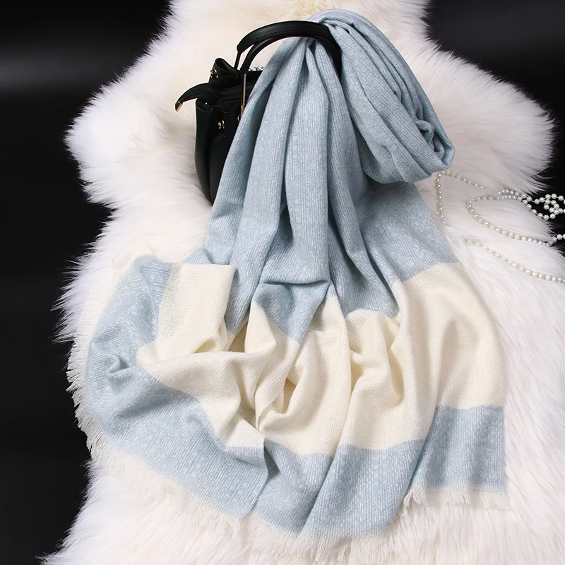 Шарф женский из искусственного кашемира зимний теплый большой 2021 |