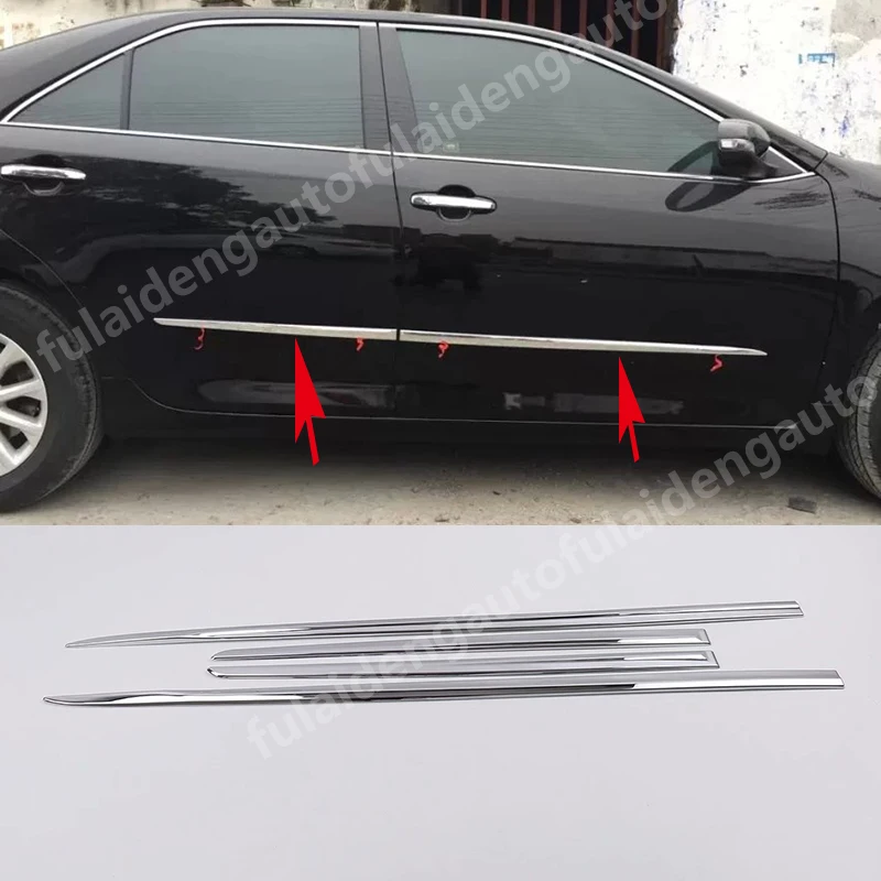 4 шт. хромированные накладки на боковые двери для Toyota Camry 2015 2017|Хромирование| |