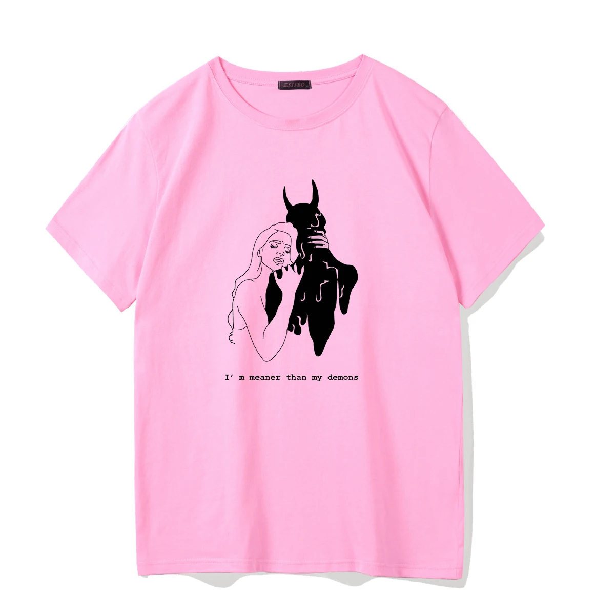 Летние новые женские уличные топы футболка с надписью I'm Meaner Than My Demon модная Tumblr