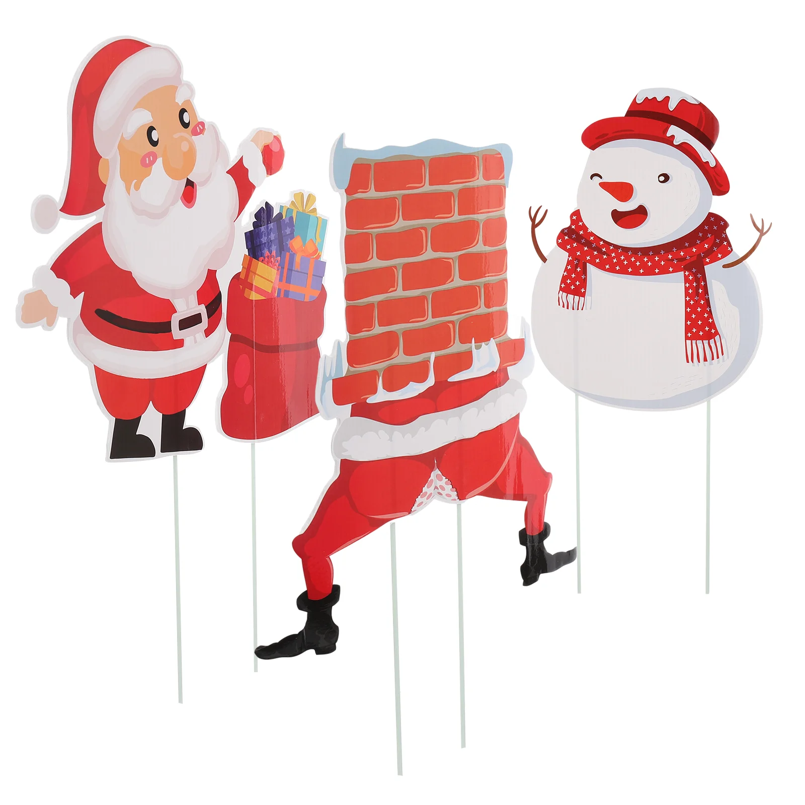 

3PCS Christmas Garden Sign Outdoor Decoration Signs Xmas Party Decoration