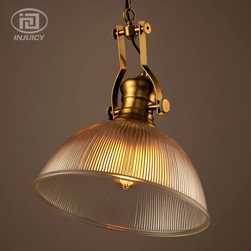 

Loft Vintage Industrial Pendant Light Fixtures Copper Glass Shade Pendant Lamp Restaurant Cafe Bar Store Dining Room Lighting