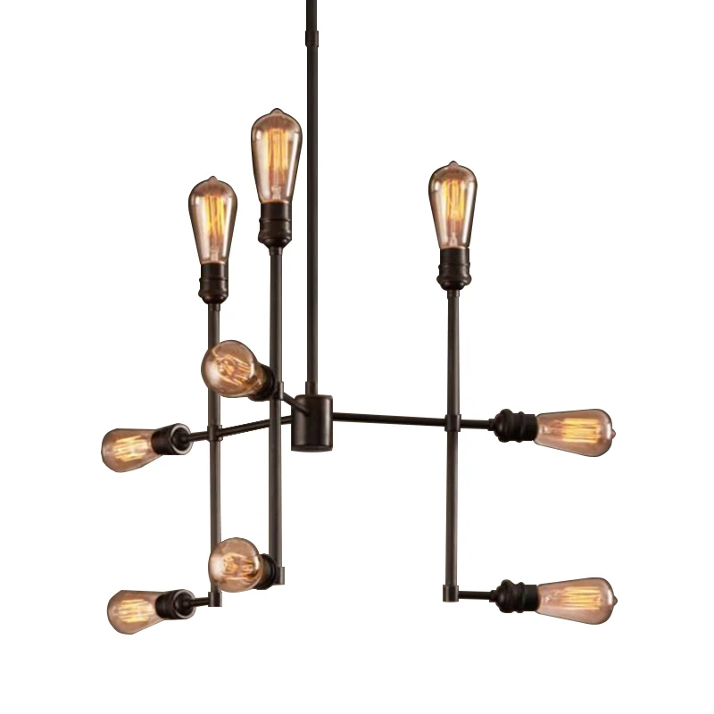 9 люстр в стиле индастриал светильники американском для гостиной лофт отеля бара