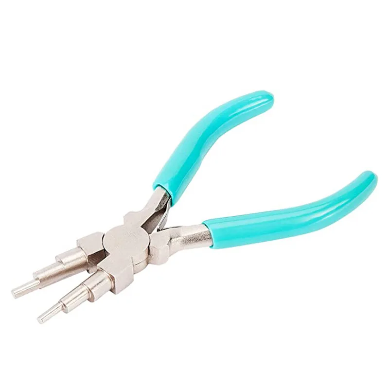 

Carbon steel round nose pliers diy shape nickel iron pliers hand tools jewelry accessories production six-section pliers