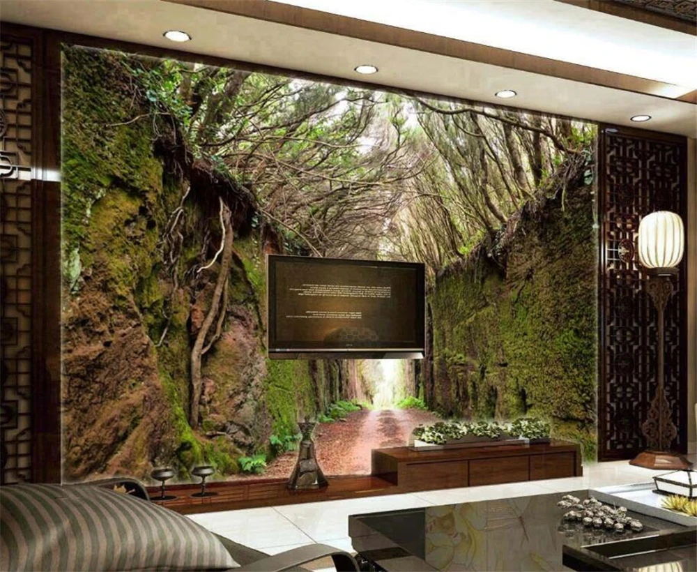 Большой размер обоев на заказ стена лоза мох тропа китайский ветер ТВ гостиная
