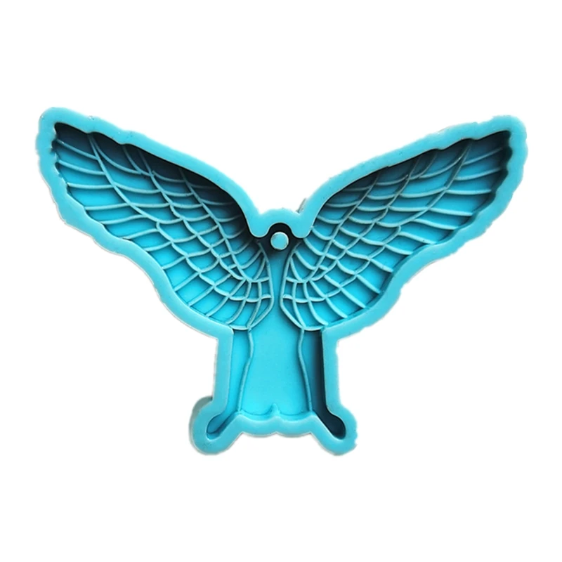 

Angel Wing Back View Keychain Epoxy Resin Mold Pendant Casting Silicone Mould DIY Crafts Ornaments Jewelry Decor Tool N0HE